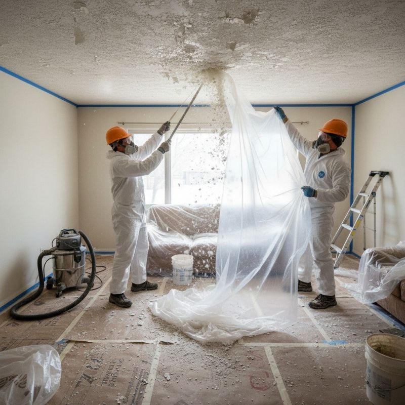 Local Popcorn Ceiling Repair pros at work