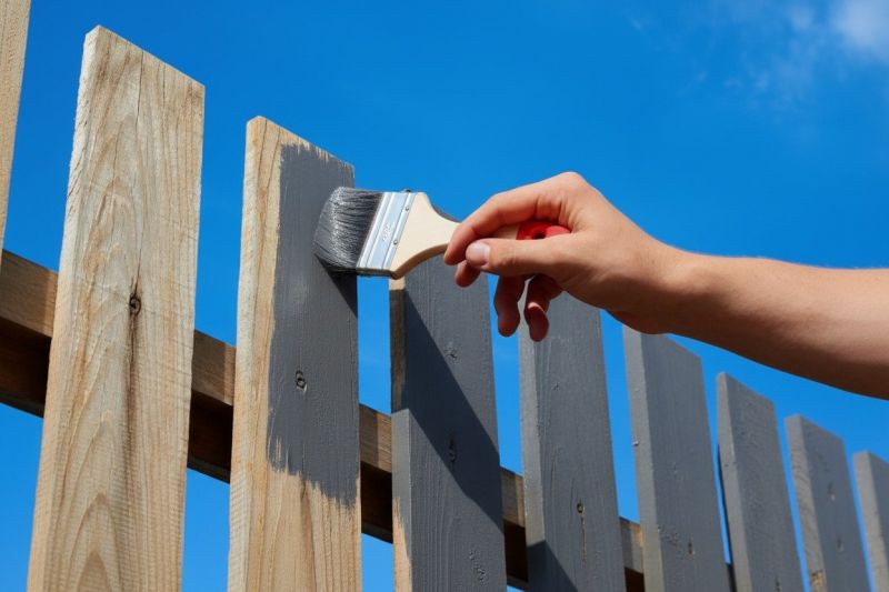 Steel Fence Painting in Waco, TX